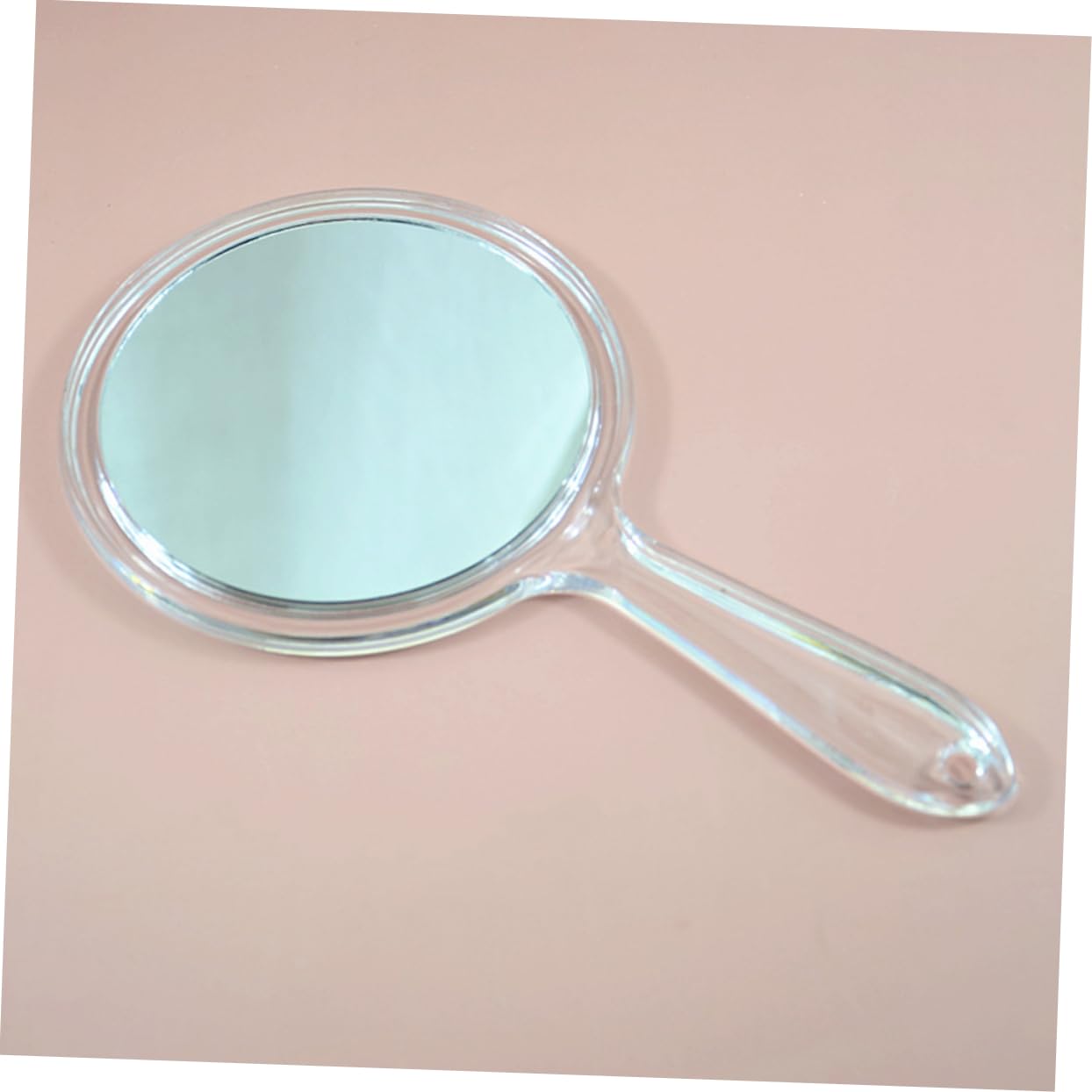 CALLARON 2Pcs Handheld Vanity Mirror Double Sided Makeup Mirror with Comfortable Handle Portable Travel Mirrors for Women Lightweight and Chic Design for Personal Care