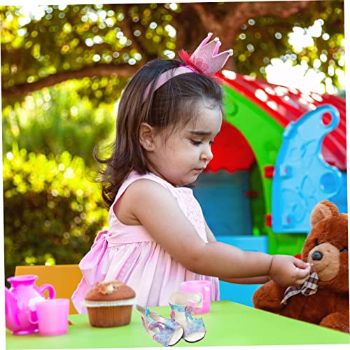 HEMOTON 2 Paar Puppenschuhe Spielzeug für den Sommer Freizeitschuhe Spielzeug für Kinder Mini Kleinkinder Puppenschuhe Spielzeug Spielzeuge Spielzeug für Kleinkinder kreative Puppenschuhe