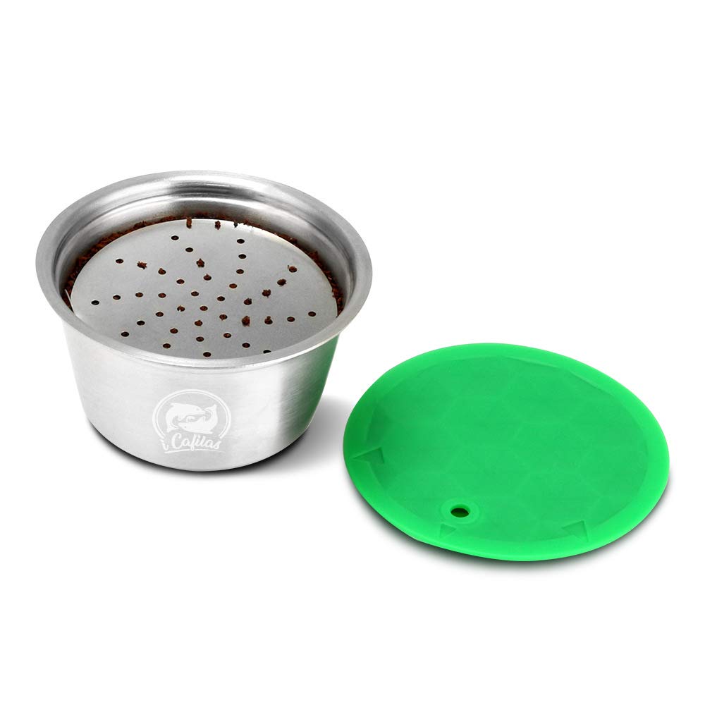 Cápsula de café reutilizable de acero inoxidable Cápsula de café 14g Soporte de filtro de cápsulas de café para máquina Dolce Gusto