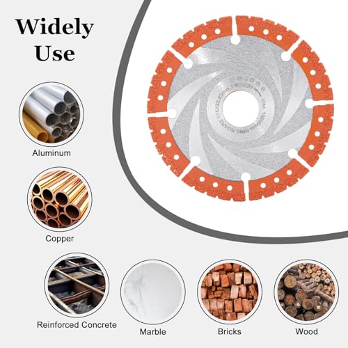 Nineroars ZVDB1115 Metal Cutting Diamond Saw Blade 4-1/2 Inch 115Mm Vacuum Brazed Technology All Purpose Cut Off Wheel thumb #5