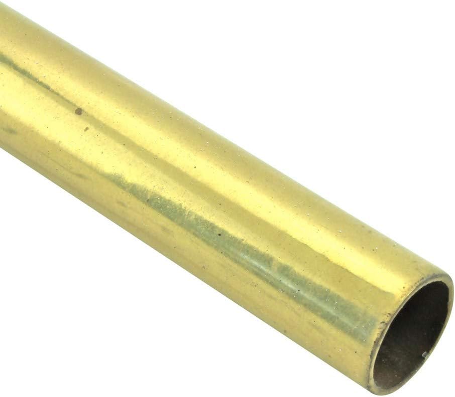 Renovators Supply Manufacturing Stair Carpet Runner Rod Tube, Brass, Bright Brass Finish, 1/2"OD 36", Staircase Carpet Securing and Decorative Hardware for Home Staircases
