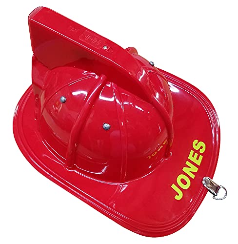 Personalized Light up Firefighter Helmet Red