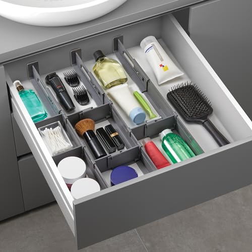 Metaltex Multi-Fit PLUS Besteckeinsatz, variabler Schubladenteiler