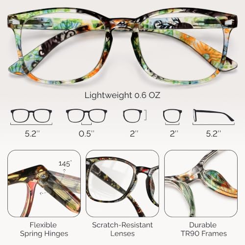Image of CCVOO Reading Glasses for Women, Eye glasses, Blue Light Readers for Women, Cheaters