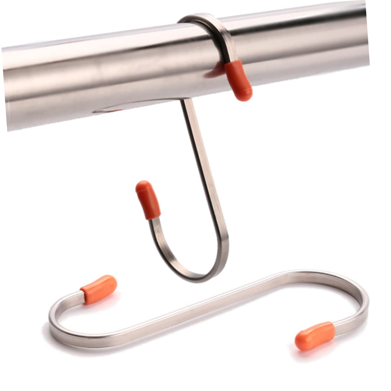 LYGXWJFC 10 Ganchos de Acero Inoxidable para Toallas, Ganchos Resistentes para Esferas Navide?as, Ganchos Planos en Forma de S, Ganchos de Metal para Toallas, Ganchos en Forma de S, Ganchos de Metal