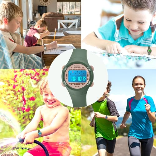 Image of Kids Digital Watch for Girls Boys,Children's Waterproof Colorful Light UP Outdoor Sport Watch with Stopwatch Alarm-Kids Gifts for Girls Boys