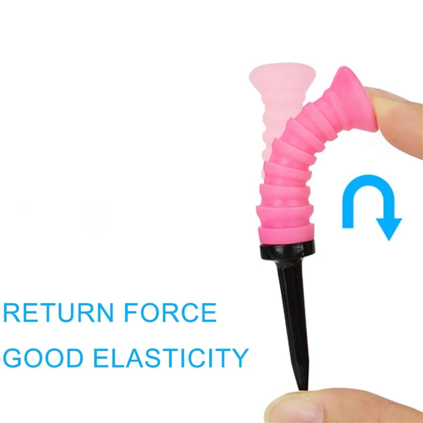 Golf Tee 5Pcs Golf Gummi Tee 83,0mm Golf Ball Halter Golf Elastischen Ball Tee for Golf Üben FüR Einen Idealen Abschlag