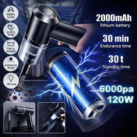 Image of 10 PCS Car Cleaning Kit for Interior & Exterior, Car Detailing Tools with Microfiber Duster, Cleaning Brushes, Oil Film Brush, Glass Anti-Fog Spray, Suction Cup Dent Puller & Mini Air Duster