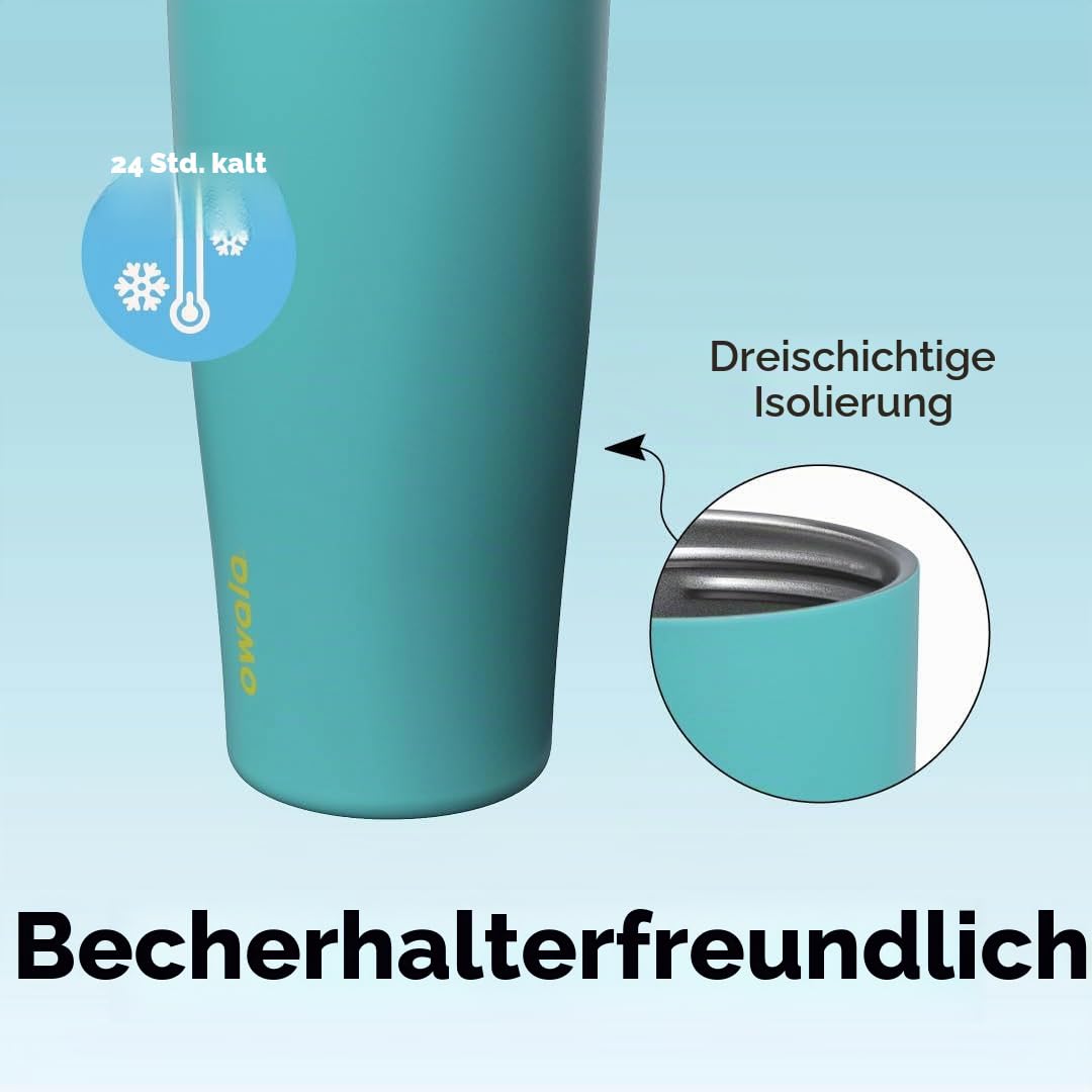 Owala FreeSip Tumbler - Stainless Steel - 40oz - Summer Sweetness | Dreilagige Isolierung | auslaufsicherer Deckel mit Druckknopf | Doppelgewindedeckel für Links- und Rechtshänder