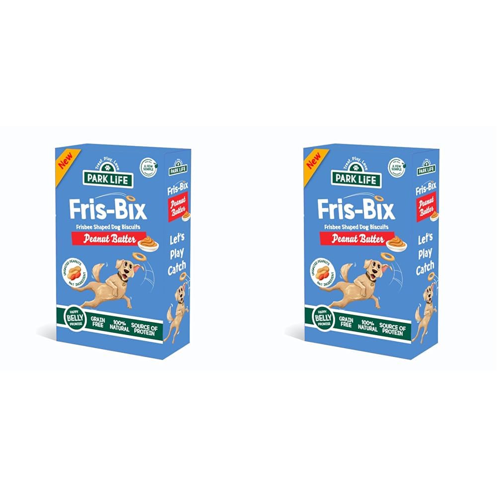 PARK LiFE - Fris Bix Dog Biscuits Peanut Butter, 300g Box (Pack of 2)