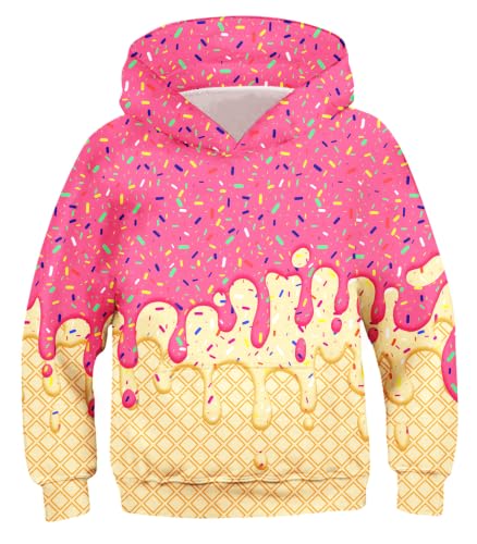 Move Dance Boys Baseball Hoodies Ice Cream Size 9-10 Pullover Sweatshirts - image 1
