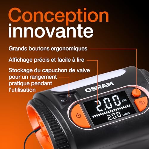Manomètre de pression des pneus OSRAM OTI2130 contre l'usure - 3