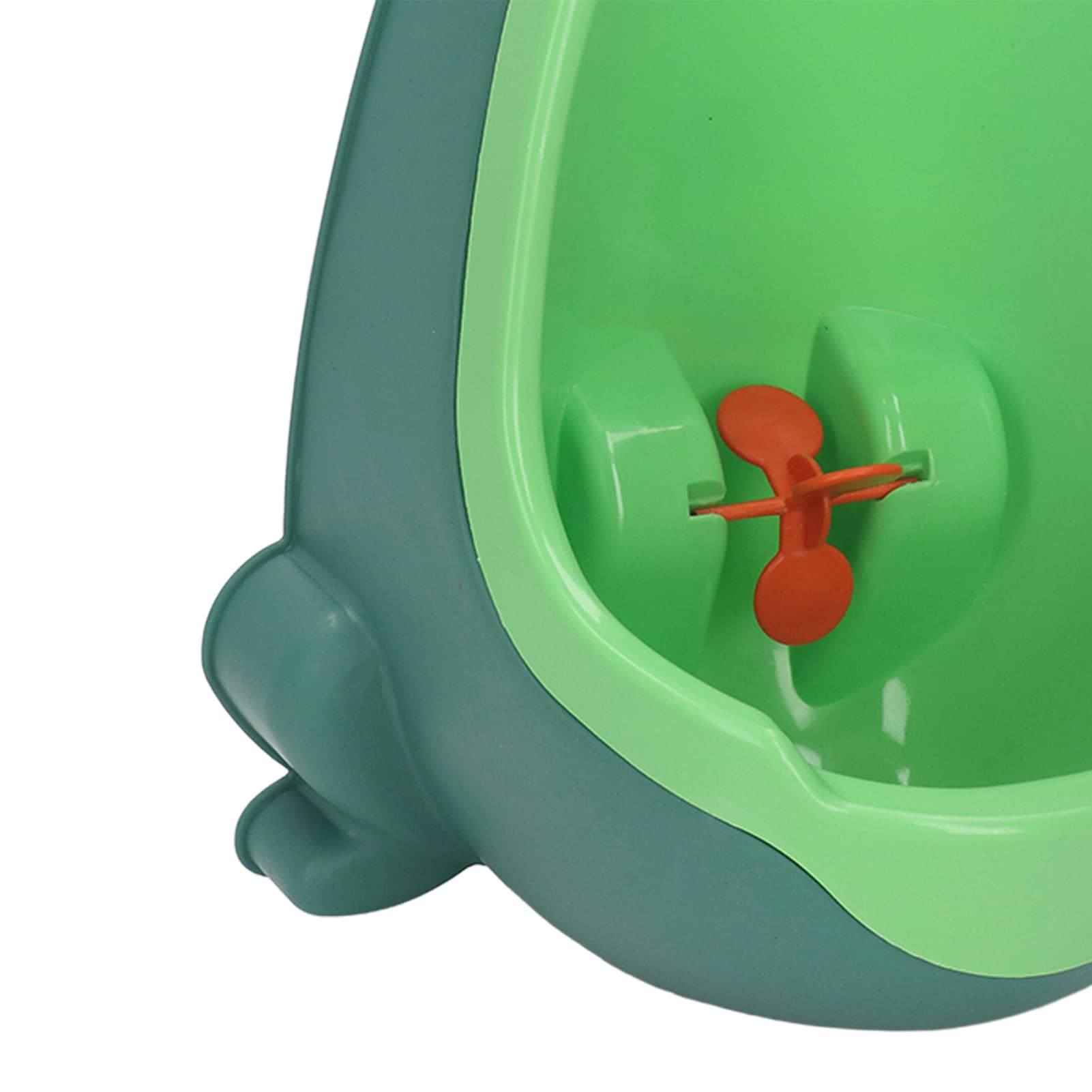 Orinatoio per bambini, a forma di rana, con bersaglio mirato e ventosa, per bambini e ragazzi (verde)