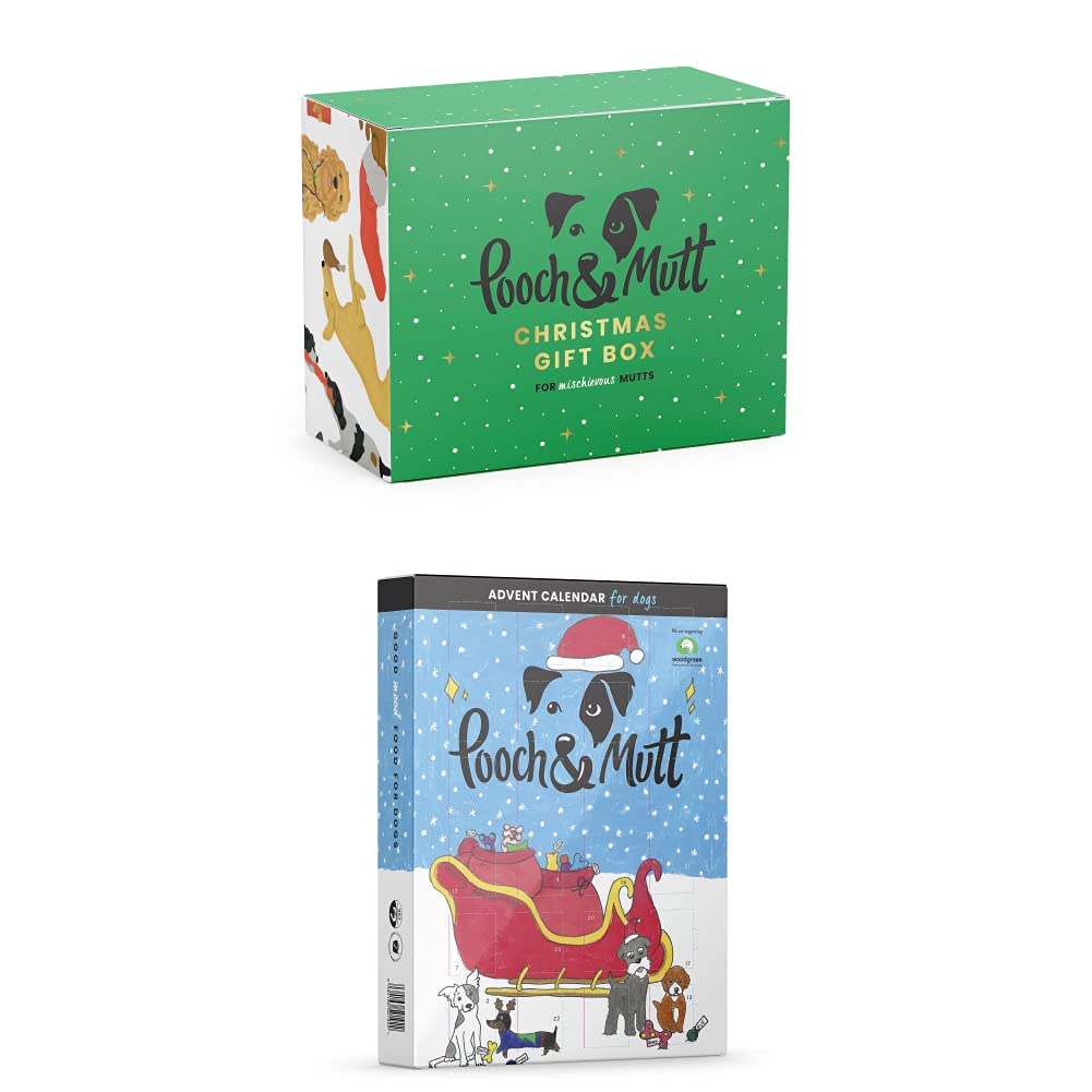Pooch and Mutt Christmas Dinner Gift Box and Advent Calendar for Dogs