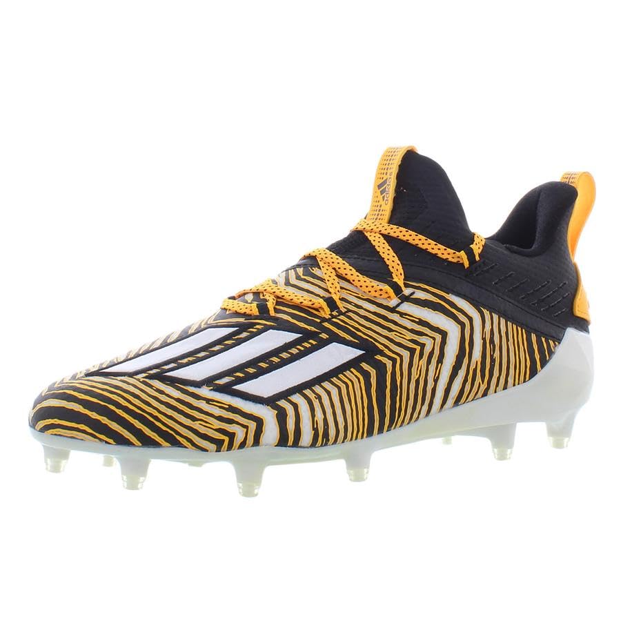 Image of adidas Adizero Zubaz Mens Shoes Size 8, Color: Core Black /White /Solar Gold