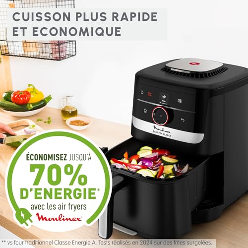 Moulinex Easy Fry Silence air fryer 1 5 kg Technologie Silence Système Easy Clean & Store Interface pas à pas intelligente EZ5728F0 - vue 6