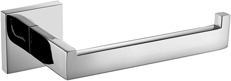 Lolypot Modern Square Stainless Steel Toilet Paper Holder with Chrome Finish