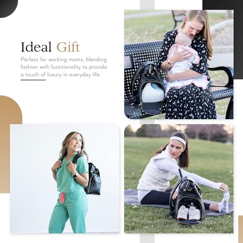 Marzelie M2023 Vegan Leather Breast Pump Bag With Prep Mat | Compatible With Spectra S1 S2 thumb #6