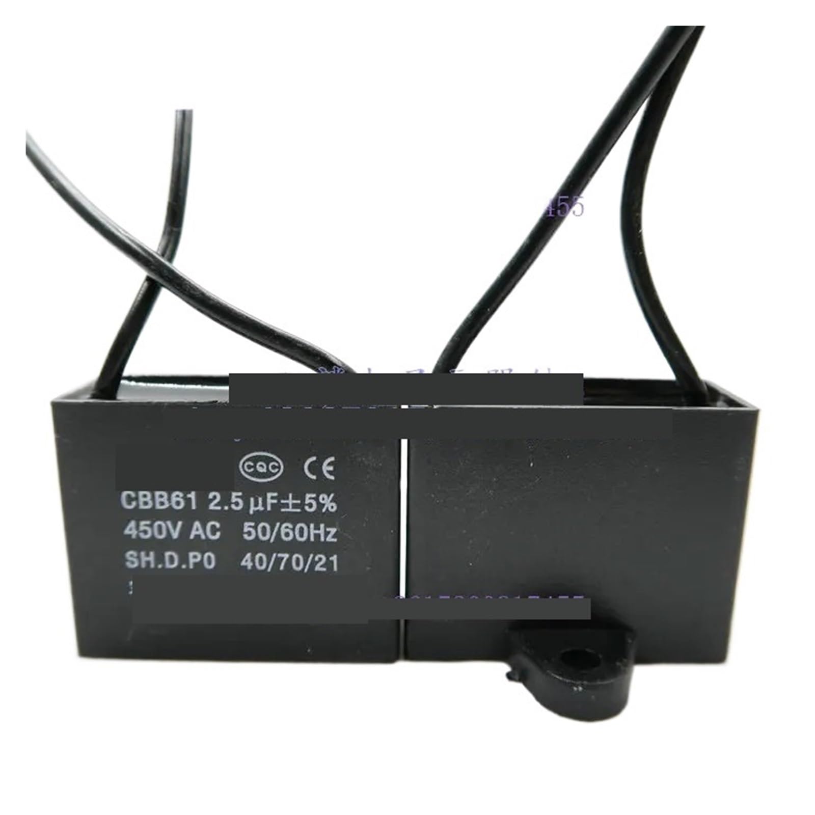 Condensateur de ventilateur 5 pièces CBB61(3UF450V)