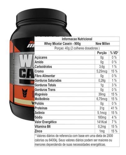 Whey Casein Micellar 900 g - New Millen
