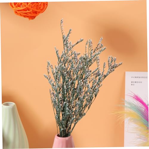 Ramo de flores secas artificiales Gypsophila azul miniatura 6