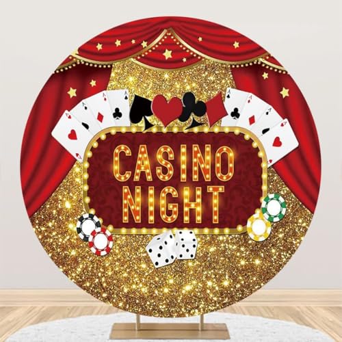 Fondo Fotográfico Redondo 200cm Casino Night miniatura 1