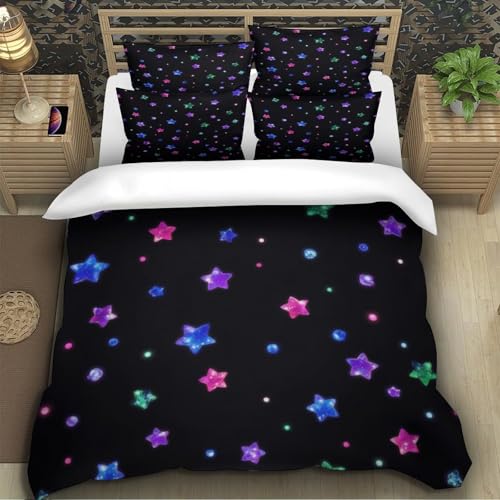 Housse de couette fleurs printanières 3D anti-acarien et ultra douce