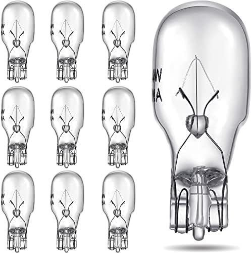 T5 Landscape Light Bulbs 12 Volt 4 Watt Landscape Bulbs Low Voltage Landscape Lighting Bulbs Base Light Bulb for Replacement Outdoor Garden Deck Yard Landscape Lamp (10 Pieces)