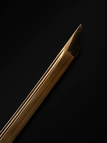 Miniatura 4 de Mini katana  Katana de tamaño completo, hoja afilada de acero al carbono 1060  Espiga completa  vaina, soporte, bolsa para el polvo y estuche rígido