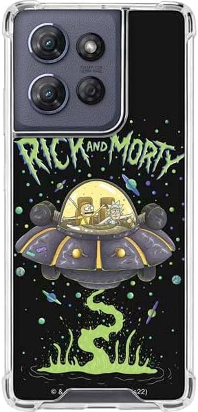 Skinit Clear Phone Case Compatible with Moto G Stylus 5G (2025) - Officially Licensed Adult Swim Rick and Morty Portal Boyz Design