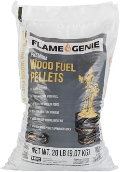 Flame Genie FG-P20 Premium Wood Pellets for Fire Pits, Single Bag