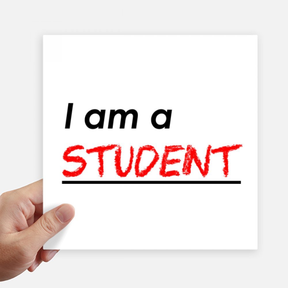 Sticker étudiant multicolore de 20 cm pour ordinateur et mur DIYthinker 4 pièces