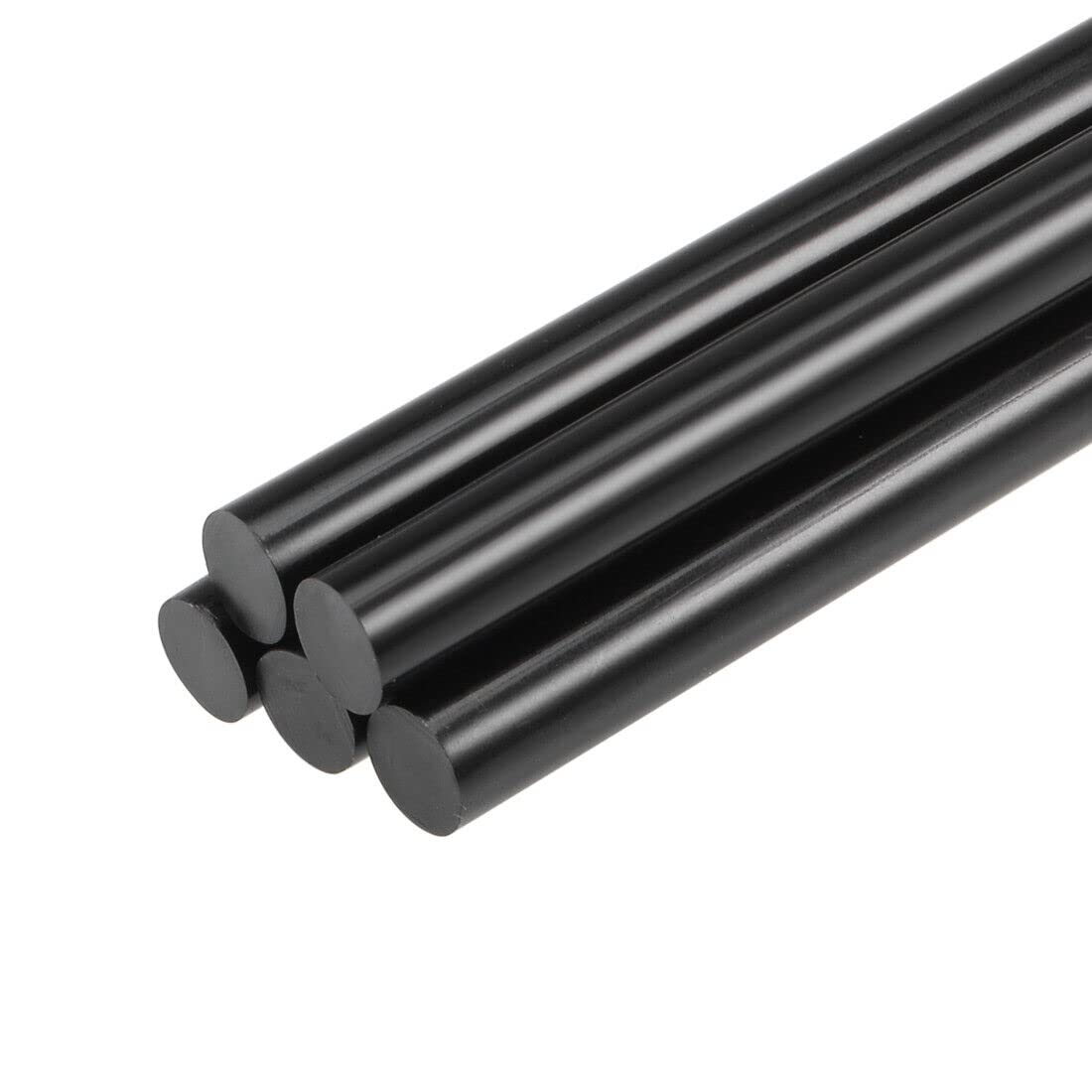 Mini Hot Glue Gun Sticks 11-inch x 0.44-inch for Glue Guns, Black 5pcs