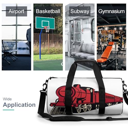 Duffel bag camping randonnée rouge grand compartiment zippé - 3
