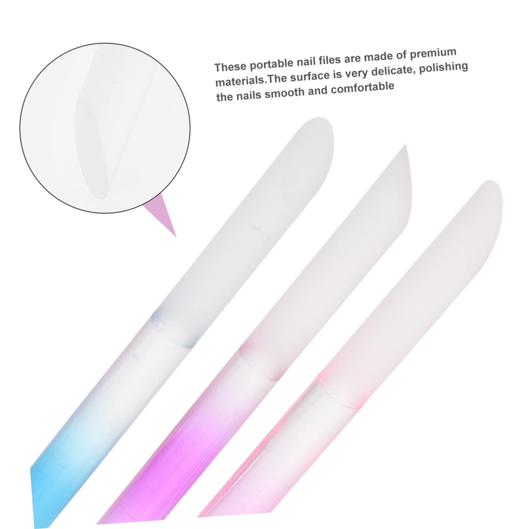 FRCOLOR 18stücke Teiliges Maniküre Glasnagelfeilen Praktische Und Wiederverwendbare Nagelpflegewerkzeuge Für Gelnägel Naturnägel Für Zuhause Nagelstudio