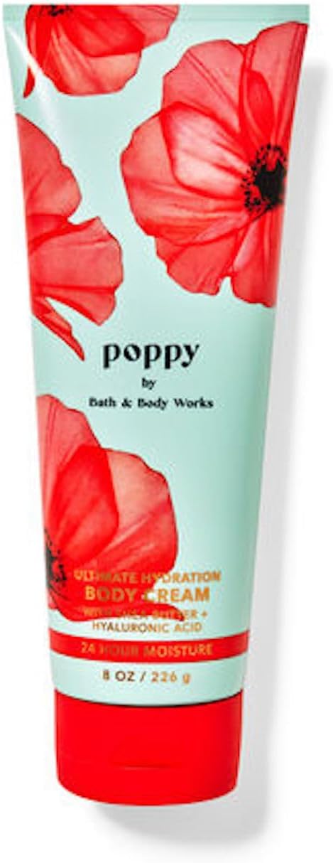 Bath & Body Works Poppy Ultimate Hydration Body Cream for Women 8 oz