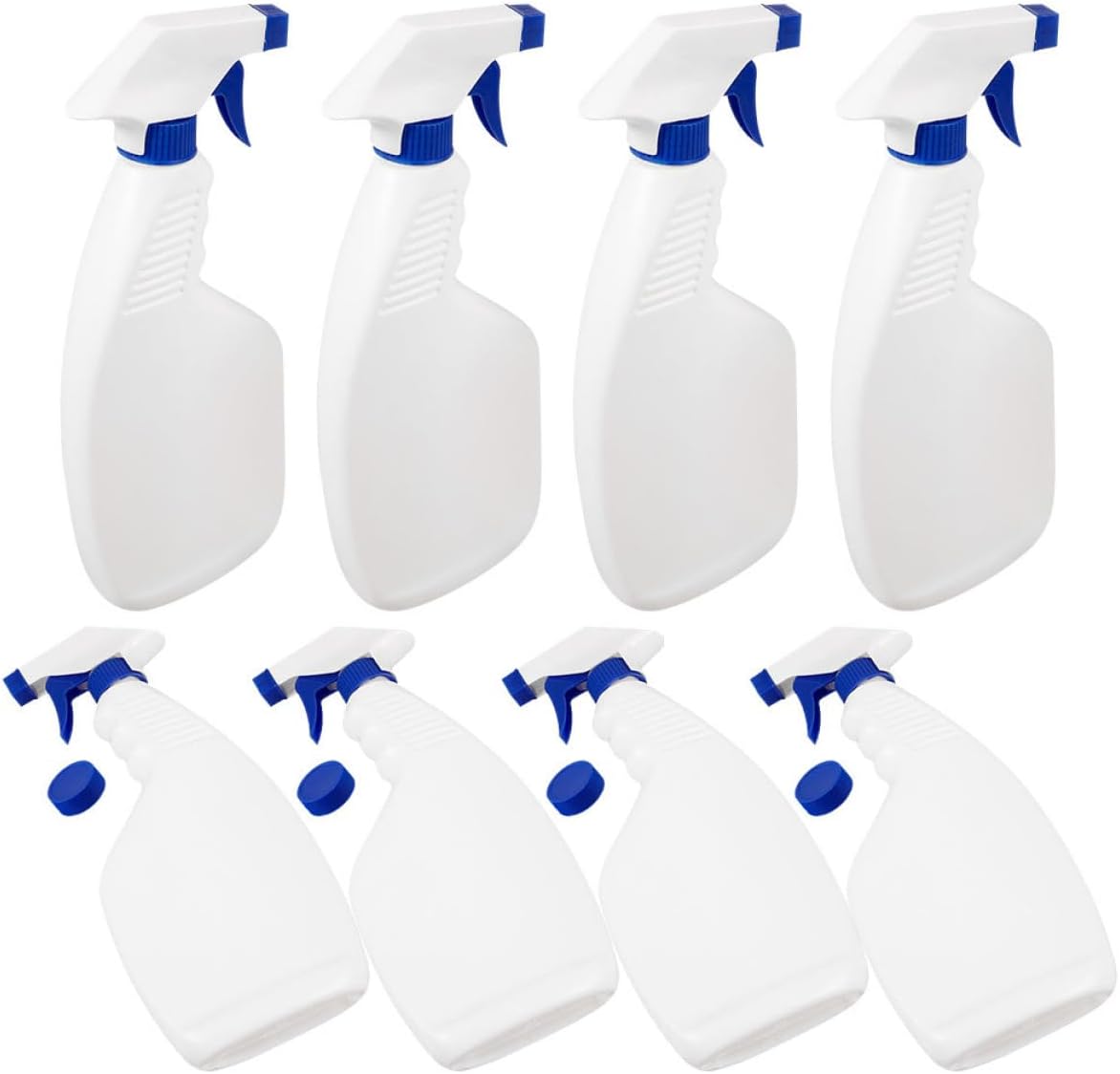 8pcs Empty Spray Bottles for Cleaning Lightweight PE Plastic Refillable Sprayers Leak-resistant Watering and Cleaning Pump Bottles for Household Use