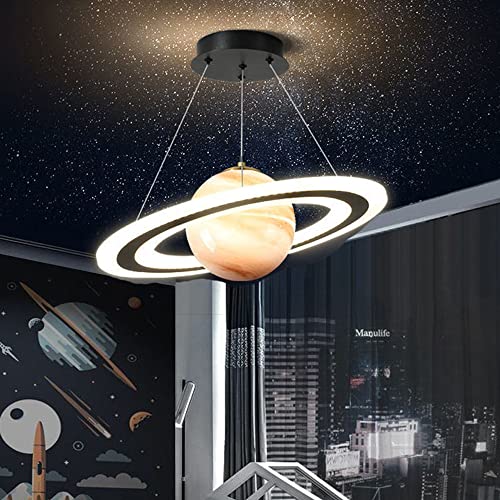 Lustre Planète LED Enfant DLSixYi - Suspension Espace Astronaute Dimmable