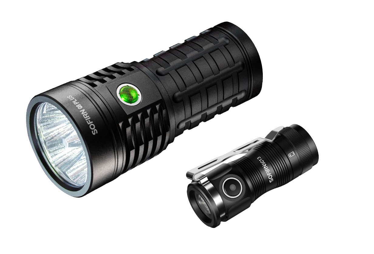 sofirn Q8 Plus Super Bright Flashlight max 16000 Lumens Bundle