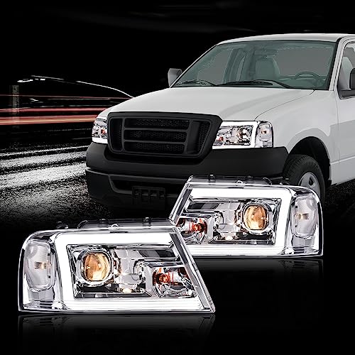 Image of G-PLUS LED DRL Headlights Fit 2004-2008 Ford F150 /2006-2008 Lincoln Mark Lt