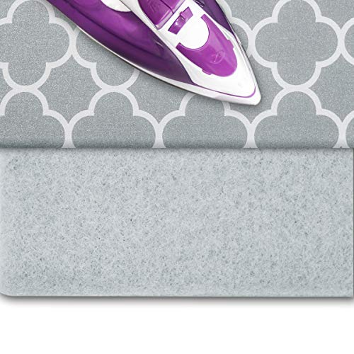 Duwee Delux Ironing Board Padding, Extra Dense Felt Material with 10 mm Thickness (54" x 18")