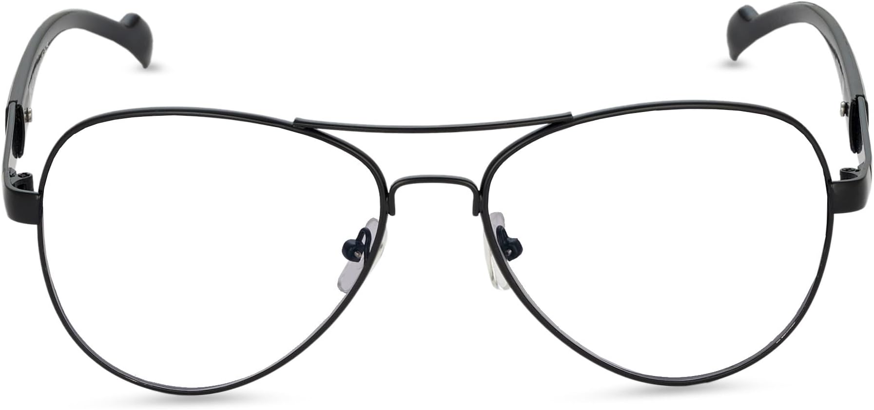 VastBlue Cut Anti-Glare Computer & Gaming Glasses for Eye Protection | Zero Power Blue-Ray Blocking Lenses | Geometric Retro Square Full Rim | Frame for Men & Women | Premium Metal Frames with Blue Light Filter | Demo Lens for Prescription Power Lenses