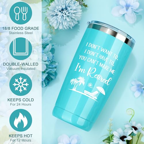 Image of Retirement Gift for Woman 2026 Retired Gifts for Women Happy Cool Retirement Gift Basket for Women Coworker Teacher Nurse Friend Boss Mom Grandma Retirees, 20Oz Tumbler Card The Queen Has Retired Sock