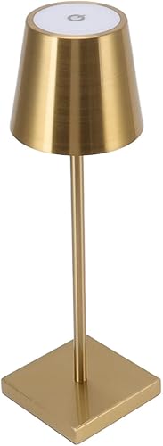 ASHATA Lámpara táctil LED, lámpara inalámbrica, moderna, simple, recargable, de alto brillo, regulable, interruptor táctil inalámbrico para