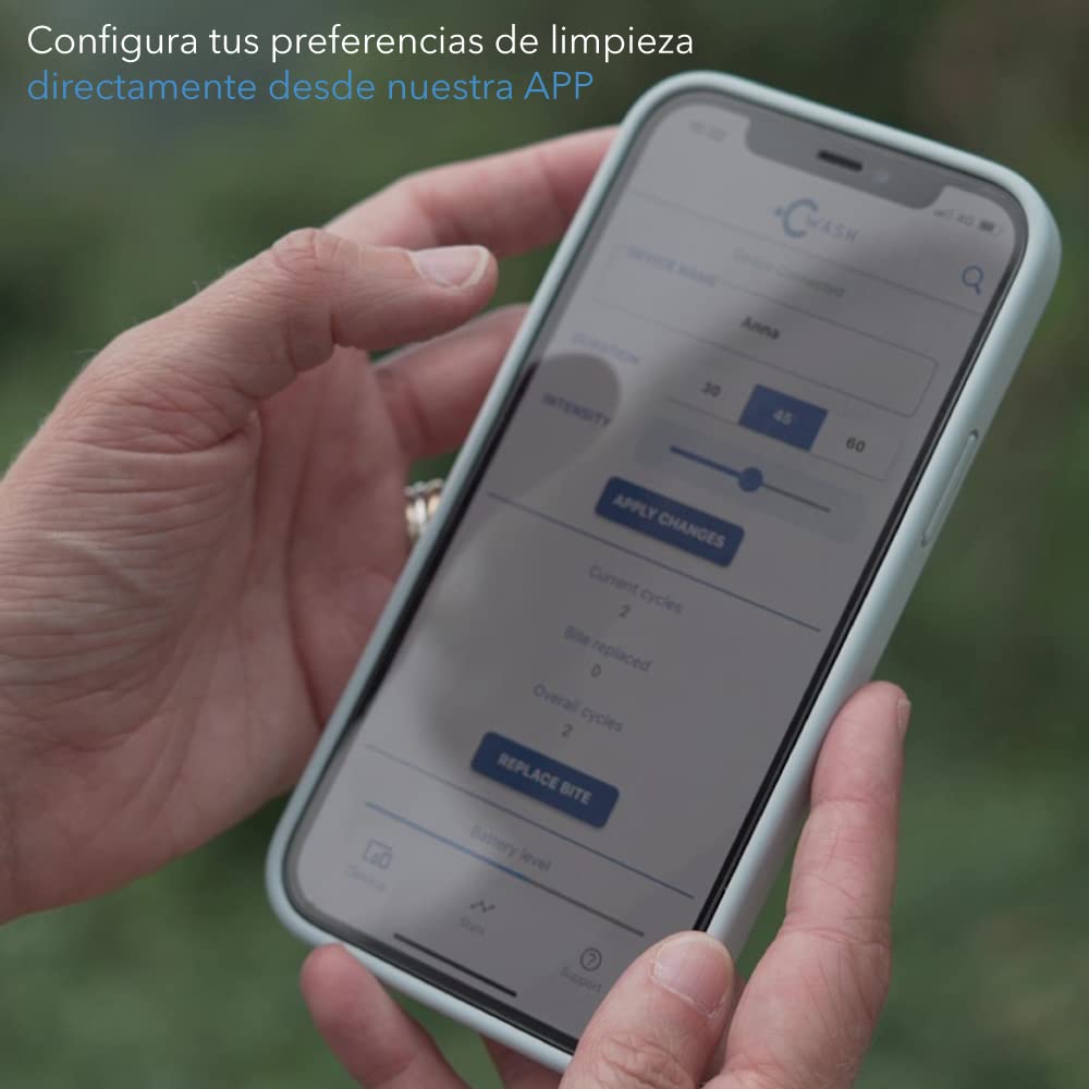 Smart - Cepillo de Dientes Elétrico Ultrasónico Autómatico - Cepillo de Dientes Eléctrico Recargable de Viaje - Cepillo de Dientes Blanqueador sin Pasta y sin Agua - Made in Italy