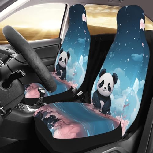 Housse de siège avant pour voiture universelle anti tache motif panda SUV