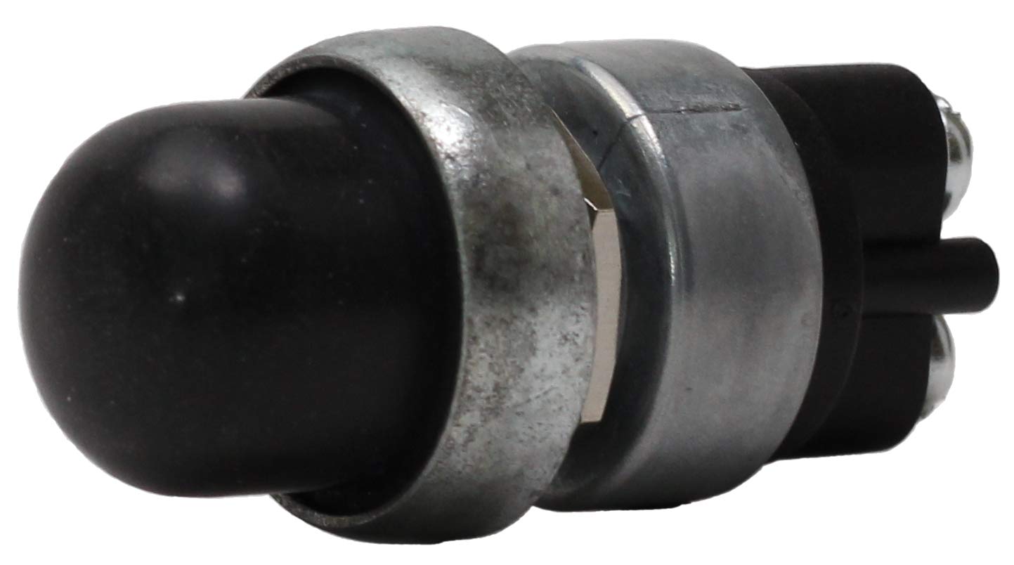 Fastronix 3 Pack Heavy Duty Push Button Momentary Start Switch (Neoprene Cap)