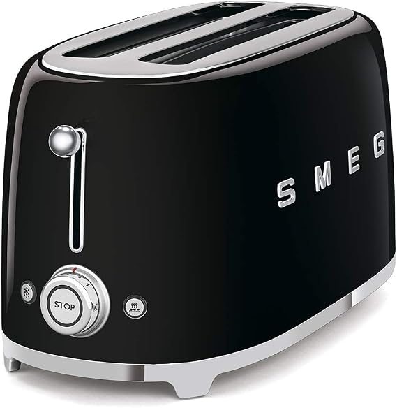 Smeg TSF02BLEU Toaster, Black