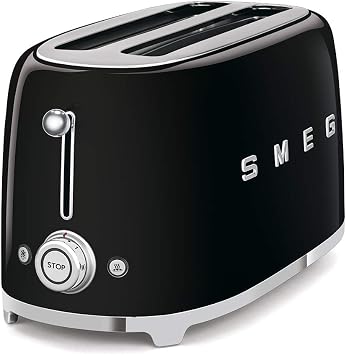 Smeg TSF02BLEU Toaster, Black