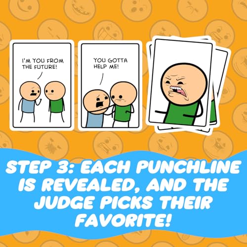 Image of Joking Hazard by Cyanide & Happiness - 360+ Funny & Inappropriate Comic Cards, Hilarious Party Games | Includes Add-Your-Own-Words Cards | Main Card Game